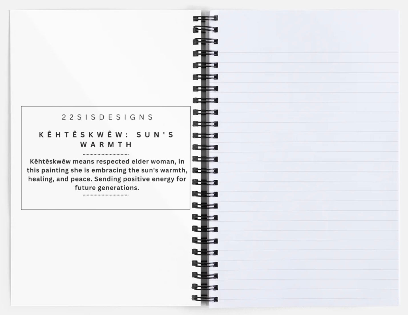 Kêhtêskwêw: Sun's Warmth Notebook