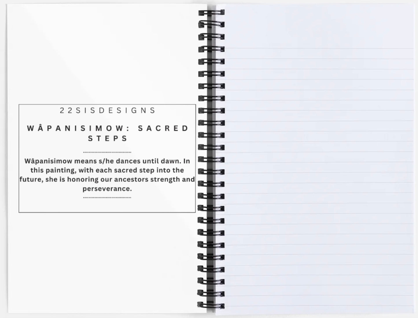 Wâpanisimow: Sacred Steps Notebook